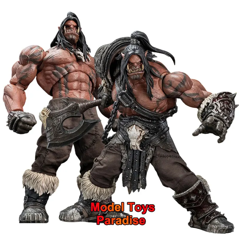 

Hero Toys 1/10 Scale Collectible Action Figure WoW Horde War Song Great Chieftain Orc Warrior 21cm Movable Model for Fans Gifts