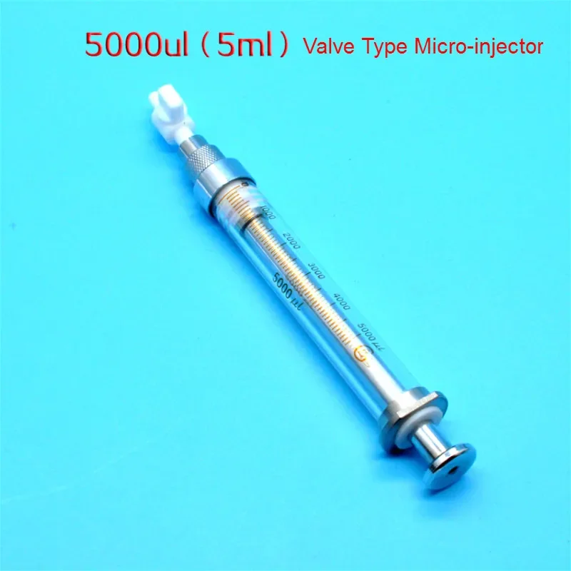 Air Tightness Microliter Syringes Valve Type Airtight Micro-injector Valve Microsampler Syringe With PTFE Switch 2.5ml/5ml/10ml