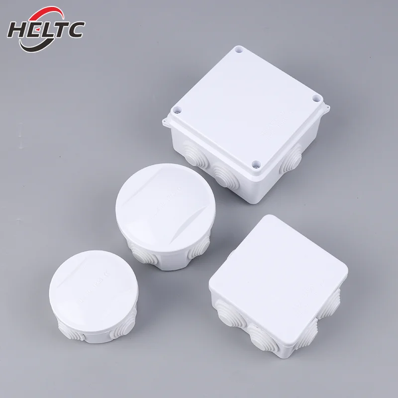 1pcs White Connection Cable Branch DIY Waterproof IP65 Power Case Junction Box Indoor Wire Shell Electric Control Boxes