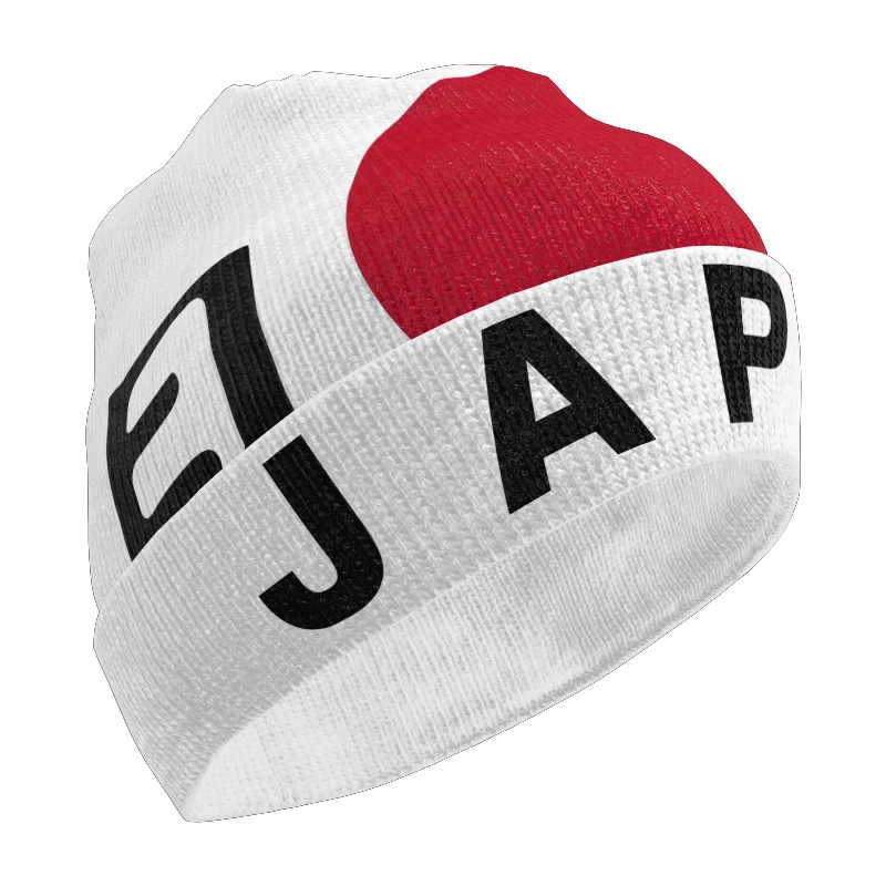 

Japan Knitted Hat Free Custom Name Winter Cold Pullover Japanese Jpn Nihon Flags Nippon Keep Warm Comics Caps Jp Hip Hop Beanies