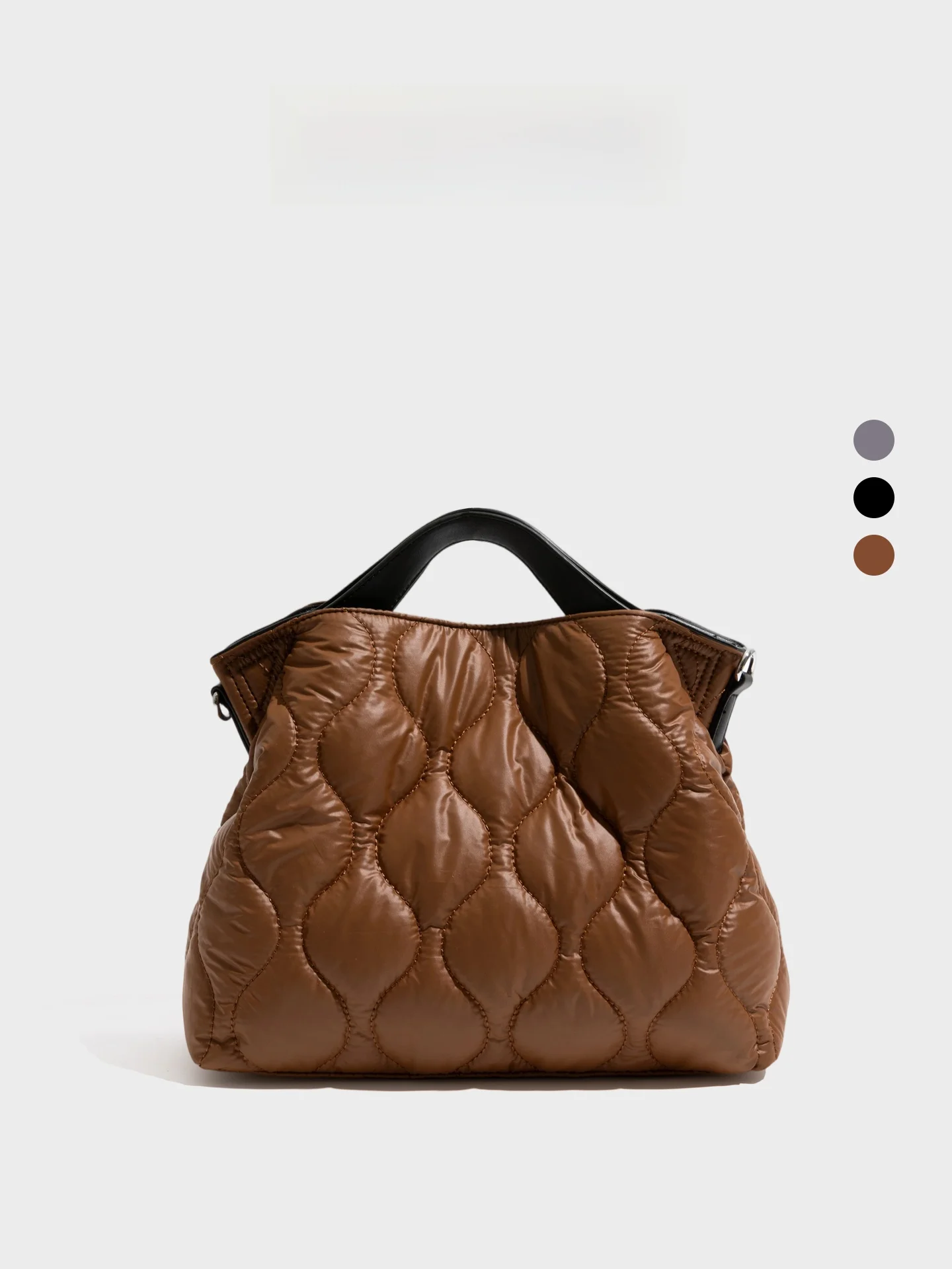 

Оранжевая хлопковая большая сумка Girl Du с наполнителем пуху, женская новинка 2025, ручная сумка через плечо на одно плечо, повседневная простая сумка