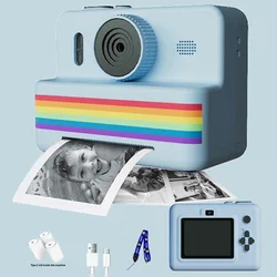 Instant Print Camera dla dzieci Świąteczne prezenty urodzinowe dla 3-12 lat Dziewczynki Chłopcy 2,8-calowy aparat cyfrowy Zabawki dla dzieci