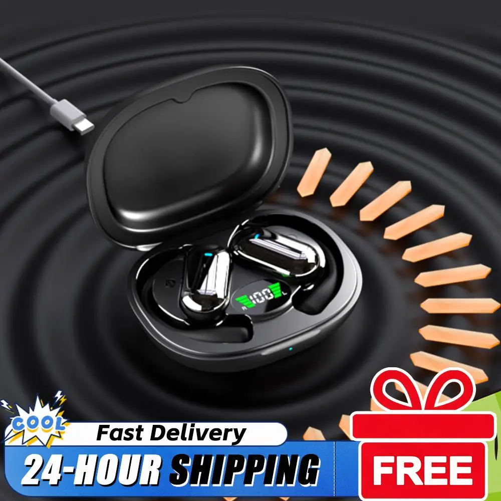 

Bluetooth-Compatible 5.3 Wireless Earbuds with Ear Hook Real-Time Translation Earphone Noise Cancelling for Travel and Business