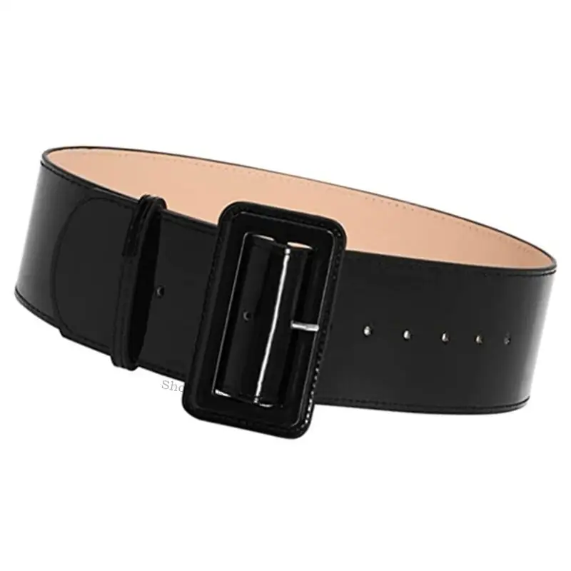 حزام مشد مزخرف أنيقة للنساء قابلة للتعديل على نطاق واسع حزام النسيج سينشر لللباس لللباس الرسمي ملحق H7EF