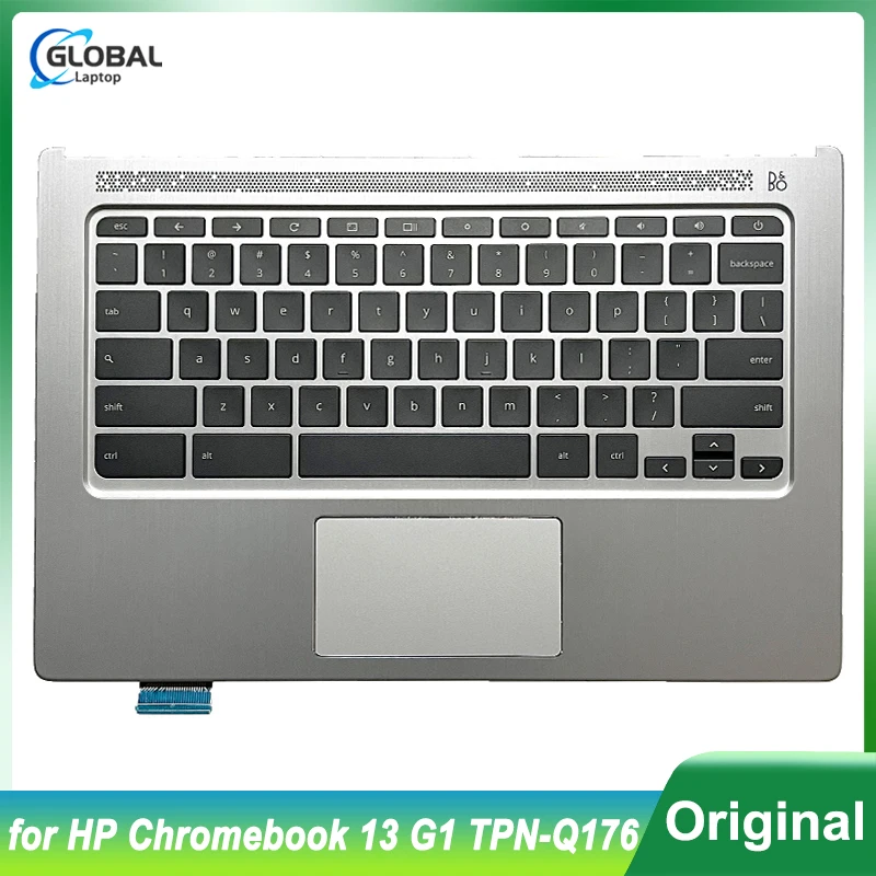 جديد الولايات المتحدة CS TI لوحة المفاتيح ل HP Chromebook 13 G1 13.3 "TPN-Q176 المحمول حافظة Palmrest العلوي غطاء استبدال لوحة المفاتيح 859535-001