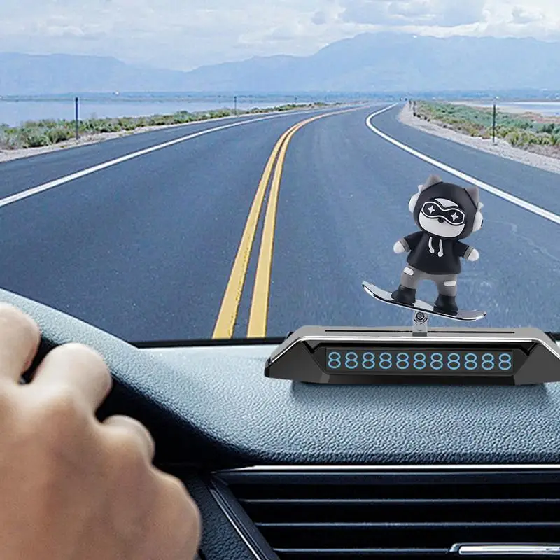 Temporary Parking Number For Cars Car Air Freshener Auto Phone Number Plate Car Decoration Accessories Car Aromatherapy