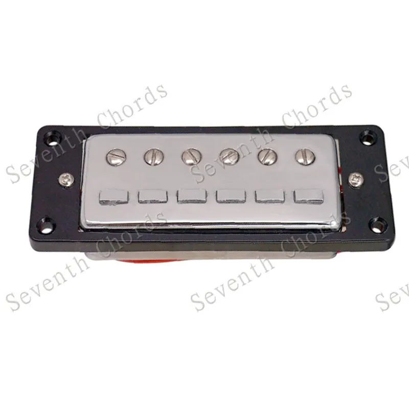 A Set Of 2 Pcs Chrome Mini Style 6 String Guitar Pickup Humbucker For Electric Guitar Accessories Parts