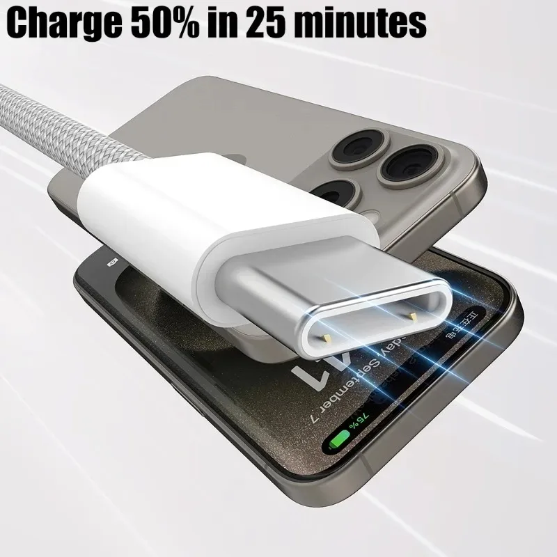 USB lodni na typ C rychlý nabíjení datový kabelů vhod pro iPhone 15/15 pro/15 pro max/15 plus vysokorychlostní drát šňůra pro Carplay