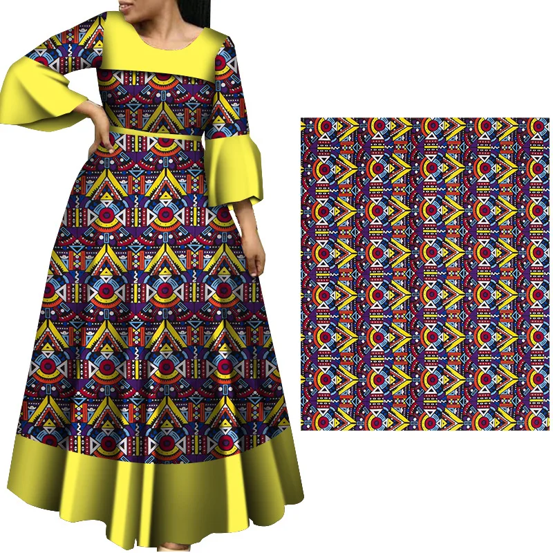 Nigerian Ankara Wax Fabric New Wholesale Prices 100% Cotton Soft Sew Tissu Craft African Real Wax For Women Dresses 2024