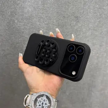 適用於 iPhone 17 Pro Max/17 Air/16/17 Pro/15/14 Plus 的液態矽手機殼,矽膠吸盤支架保護套 10 最佳銷售 漂亮的iPhone手機殼 - №7