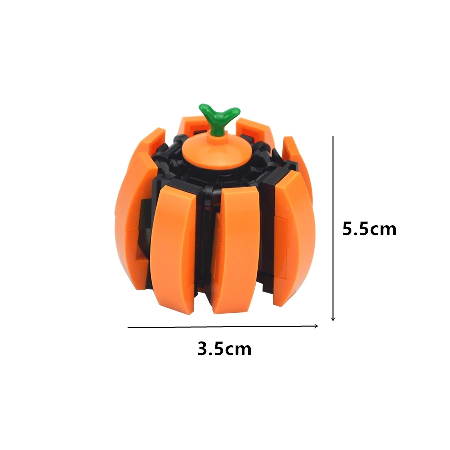 Halloween Gift DlY Bricks Transforming Pumpkin Robot King Kong Mecha Assemble Technical Building Block Figures MOC Birthday Toys