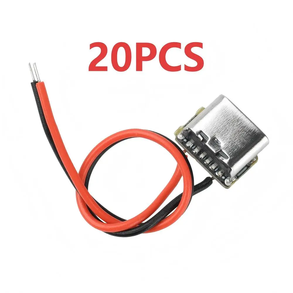 1-20PCS Mini Li-Ion Battery Charging Pad 3.7V 4.2V 18650 Type-C Input Keyboard Power Plate With Protection / With 8cm Wire image 2