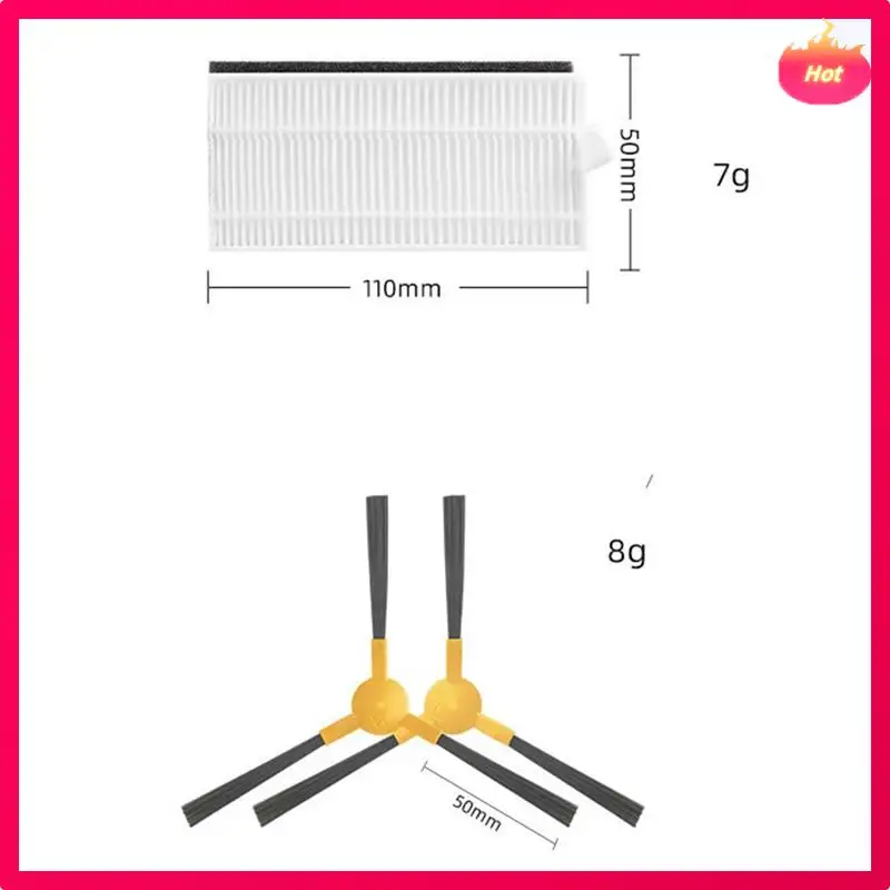 Filtros de repuesto AD, filtros HEPA, filtros de cepillos laterales compatibles con X500 EXVAC660 Mamibot, accesorios para Robot aspirador