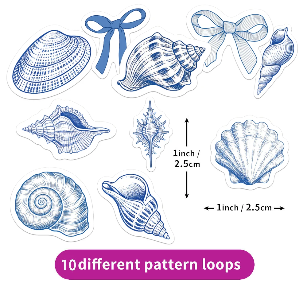500PCS Creative Ocean Fun Cartoon Personalized Roll up Stickers DIY Phone Case Notebook Water Cup Decorative Stickers