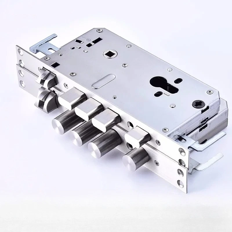 6068 304 Stainless Steel Security Door Lock Body With Hook Internal Gear Structure Anti Stuck for Smart Fingerprint Lock gallery 4
