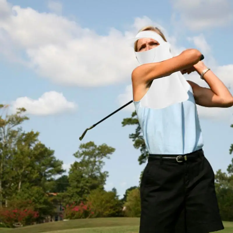 Protector solar para la cara, seda de hielo, refrigeración solar, cubierta completa para la cabeza, protector solar de seda de hielo, máscara para el cuello, polaina, cubierta facial transpirable para