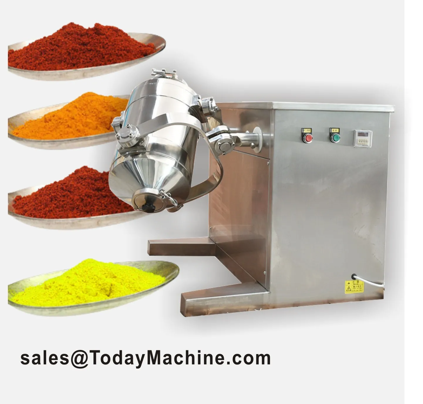 Small 3D Blender Mixer Rotating Drum Washing Powder Mixer Machine 3D Motion Mixing Machine