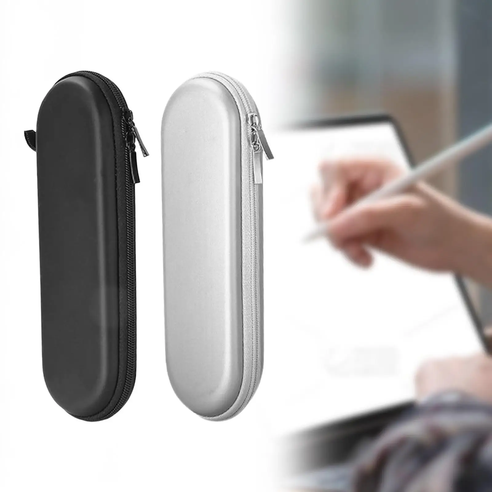 Stylus caneta titular lápis caso caixa de armazenamento saco de transporte manga lápis caso de armazenamento de lápis carry case eva caso duro