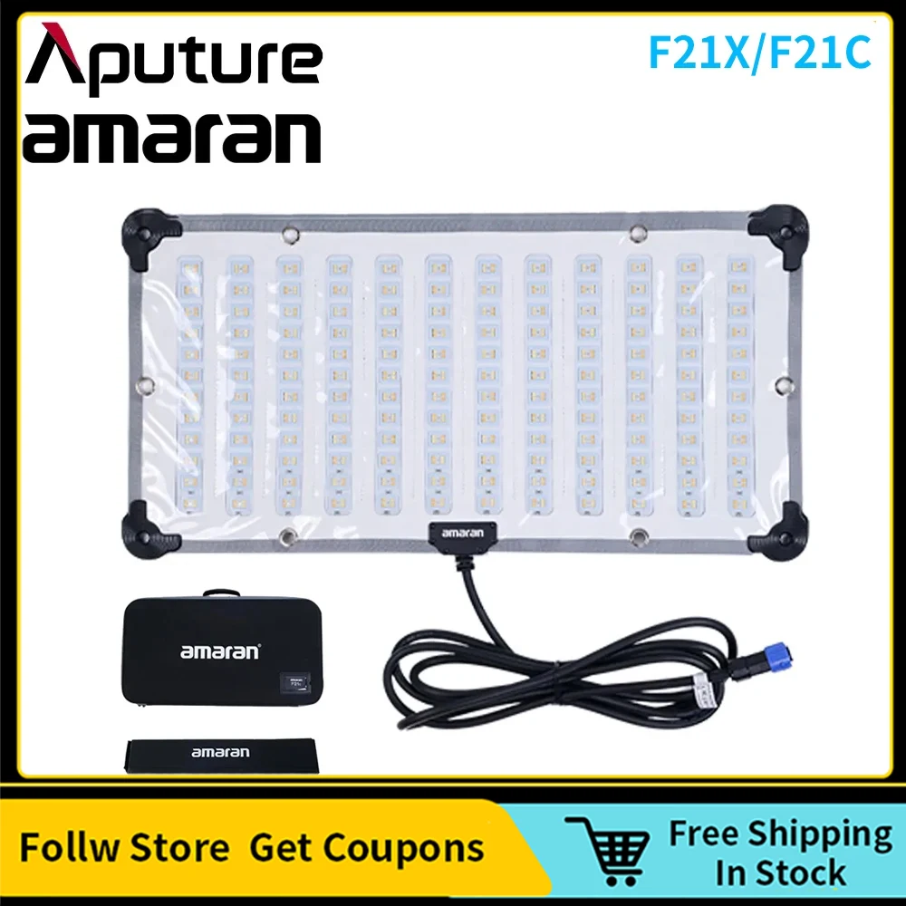 

Aputure Amaran F21C/F21X Flexible Color Video RGBWW Full Light 2500-7500K Studio Lamp with Grid Softbox