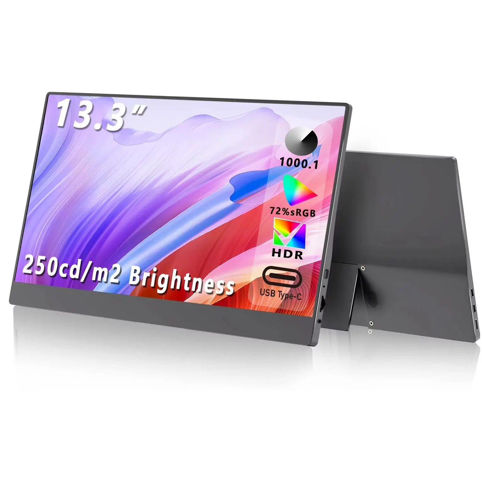 moniteur-portable-ahxjka133-pouces-1366-768p-hd-ips-connexion-en-une-seule-ligne-avec-type-c-mini-hdmi-pour-telephone-ordinateur-portable-ps4-5-tv-xbox-mac-pc