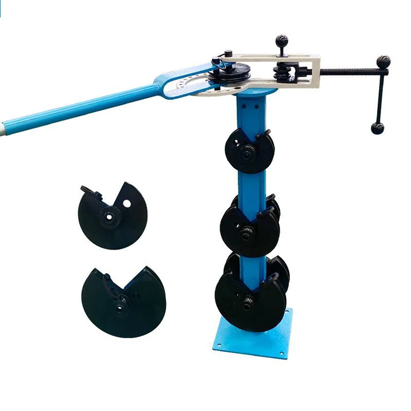 RB-1 270 Degrees Pedestal Tube Bender Steel Aluminum Copper Tube Pipe Roller Bending Fabrication Machine Manual Tube Bender