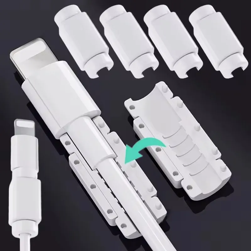 2-20PCS Anti Fracture Protection Cable Winder Cover For iPhone iPad Samsung Mi Tablet Charging Data Cord Protective Sleeve