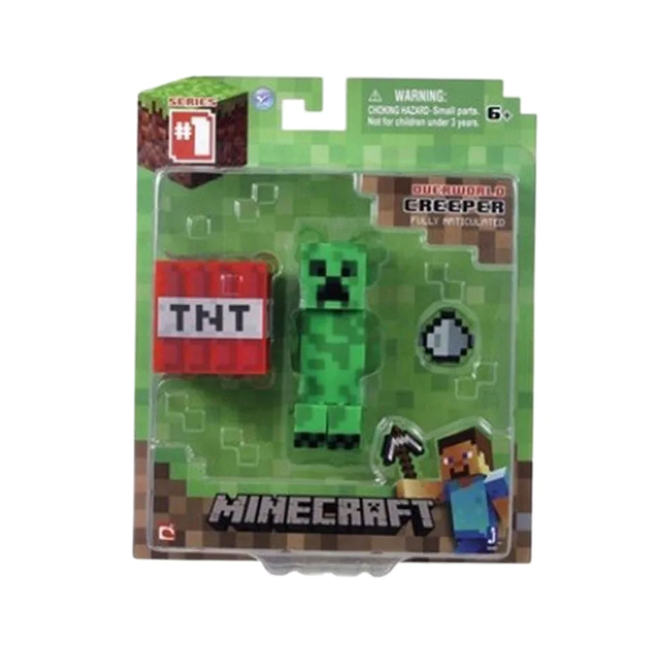 MineCrafts Steve Alex Zombie Dorper Figuur Model Mijn Wereld Blind Box Speelgoed Model Anime Figuur Wapen PVC Model Kinderen Ges