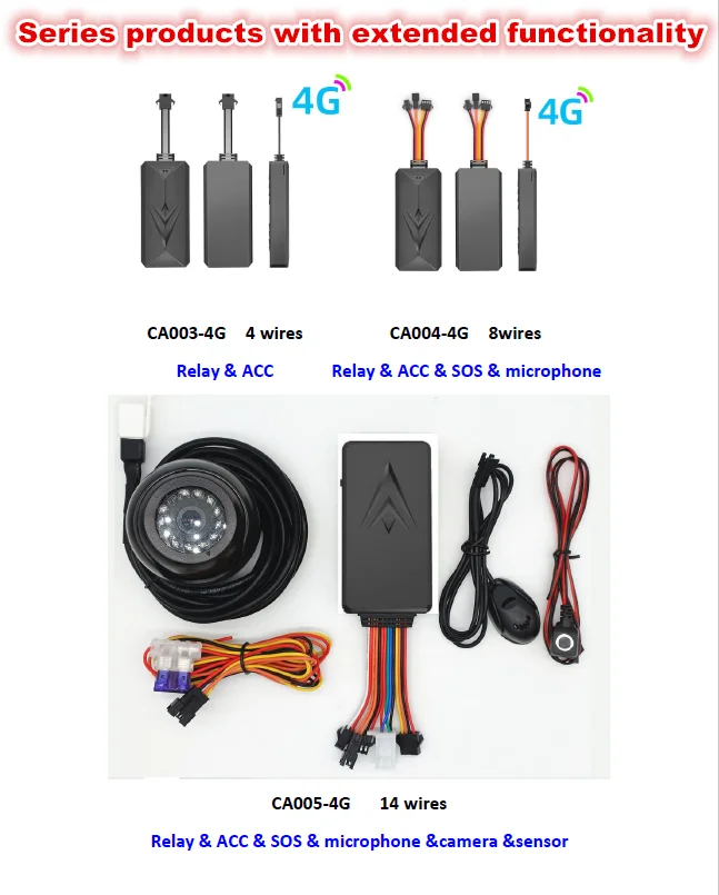 Wholesale New Model 4G GPS Tracking Device 4G Navigation System for Vehicle Car Motorcycle App GPS Tracker