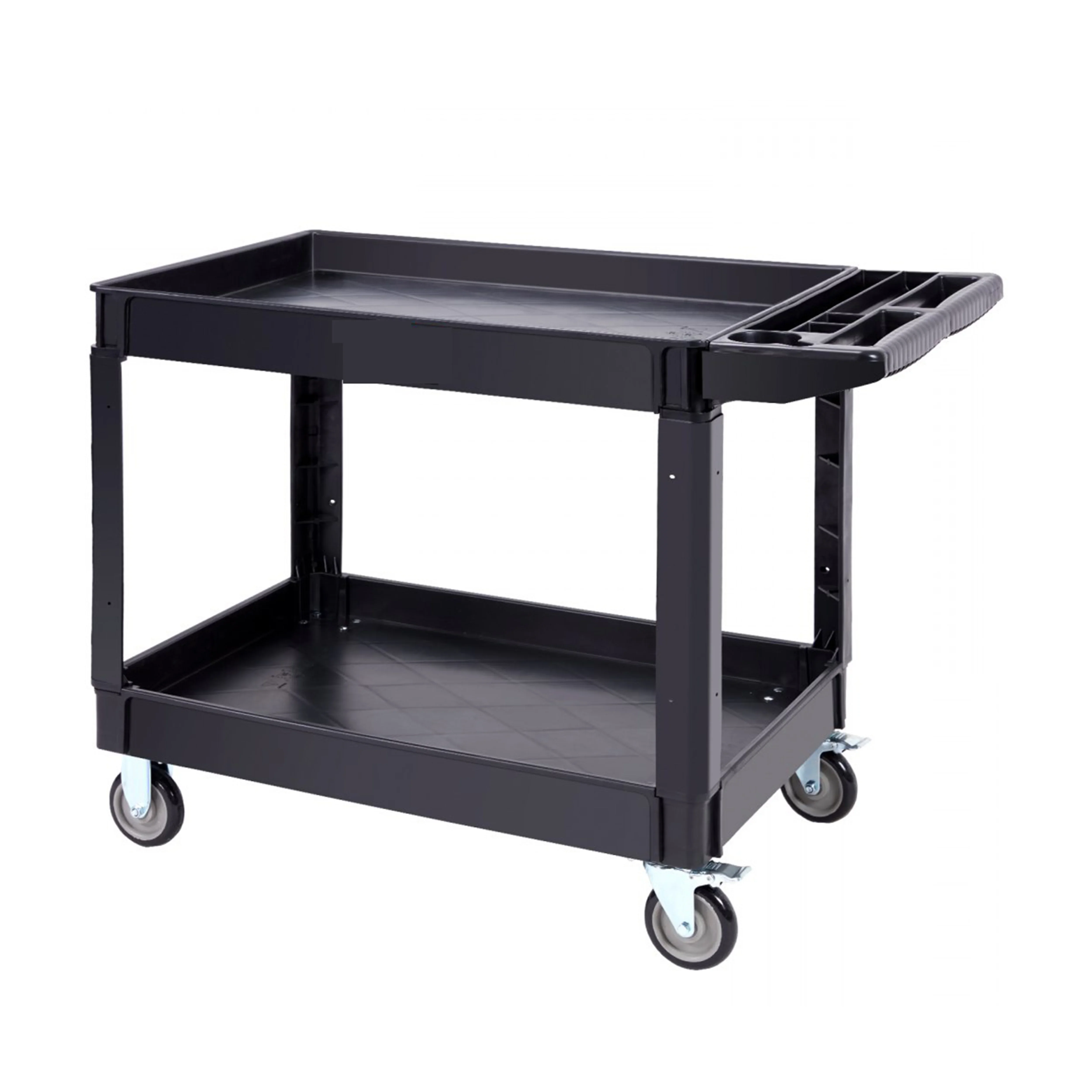 Industrial Heavy-Duty Hand Trolley Multifunction Rolling Storage Tool Carts Plastic Service Carts Hotel Restaurant WT217