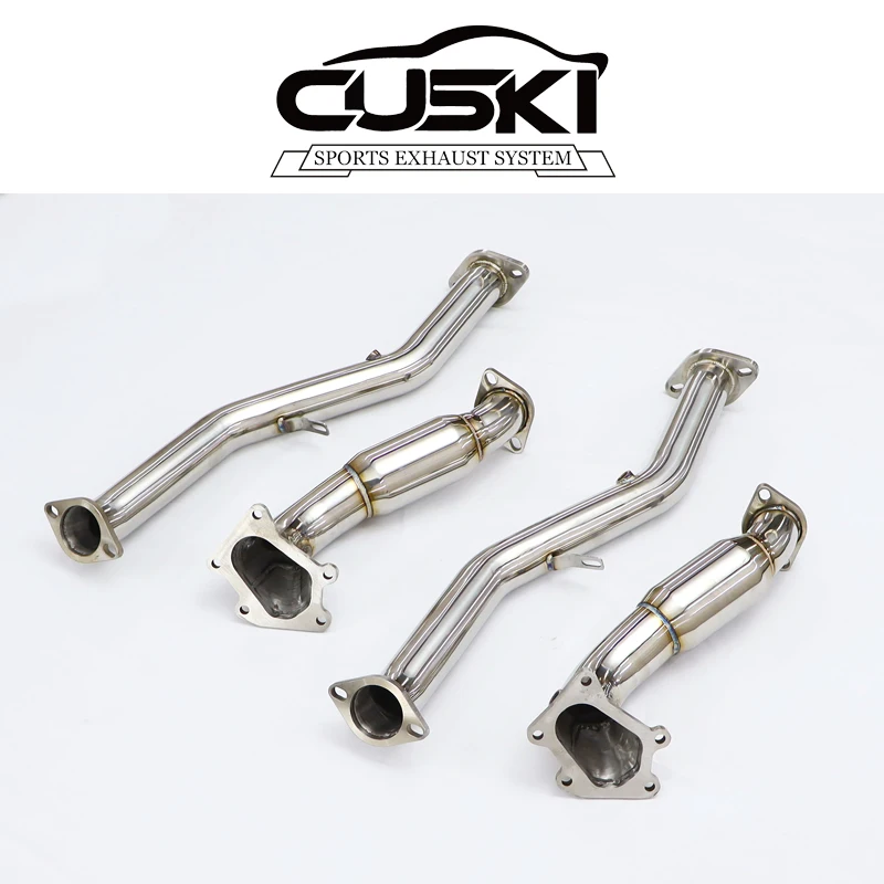 High Performance Exhaust Downpipe For SUBARU IMPREZA Sti 2.0T front pipe