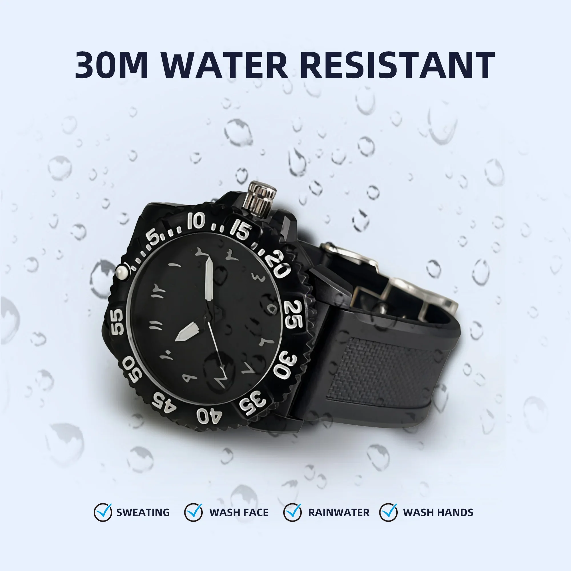 SHIYUNME Military Man Quartz Watch Rotatable Bezel Roman Numeral Scale Luminous Pointer 30m Waterproof Watch New Man Wristwatch
