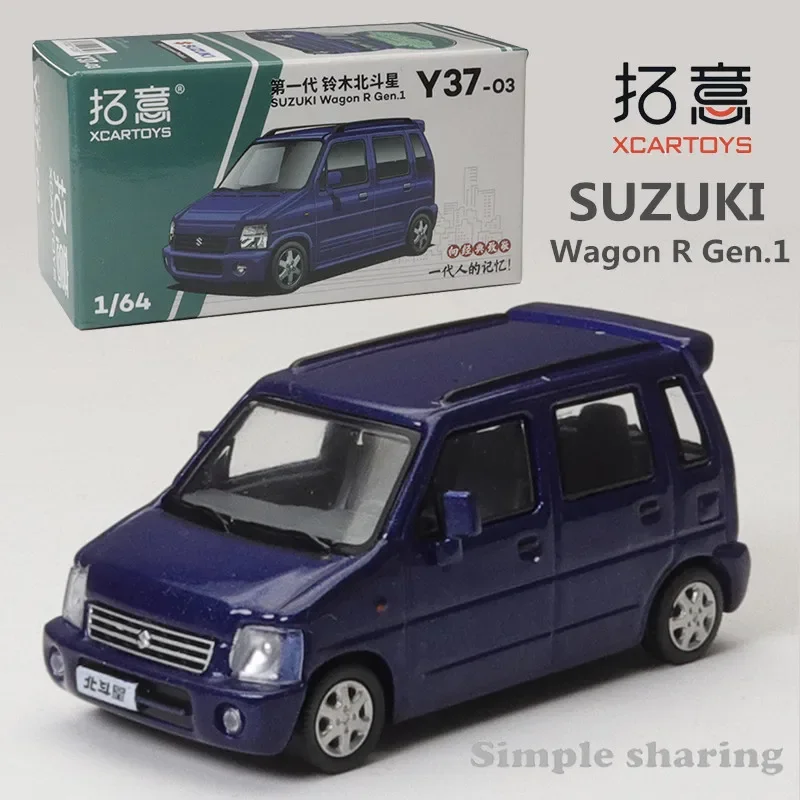 

XCarToys 1/64 Suzuki Wagon R Gen.1 Blue Alloy Diecast Model Car Toy Collection Gift