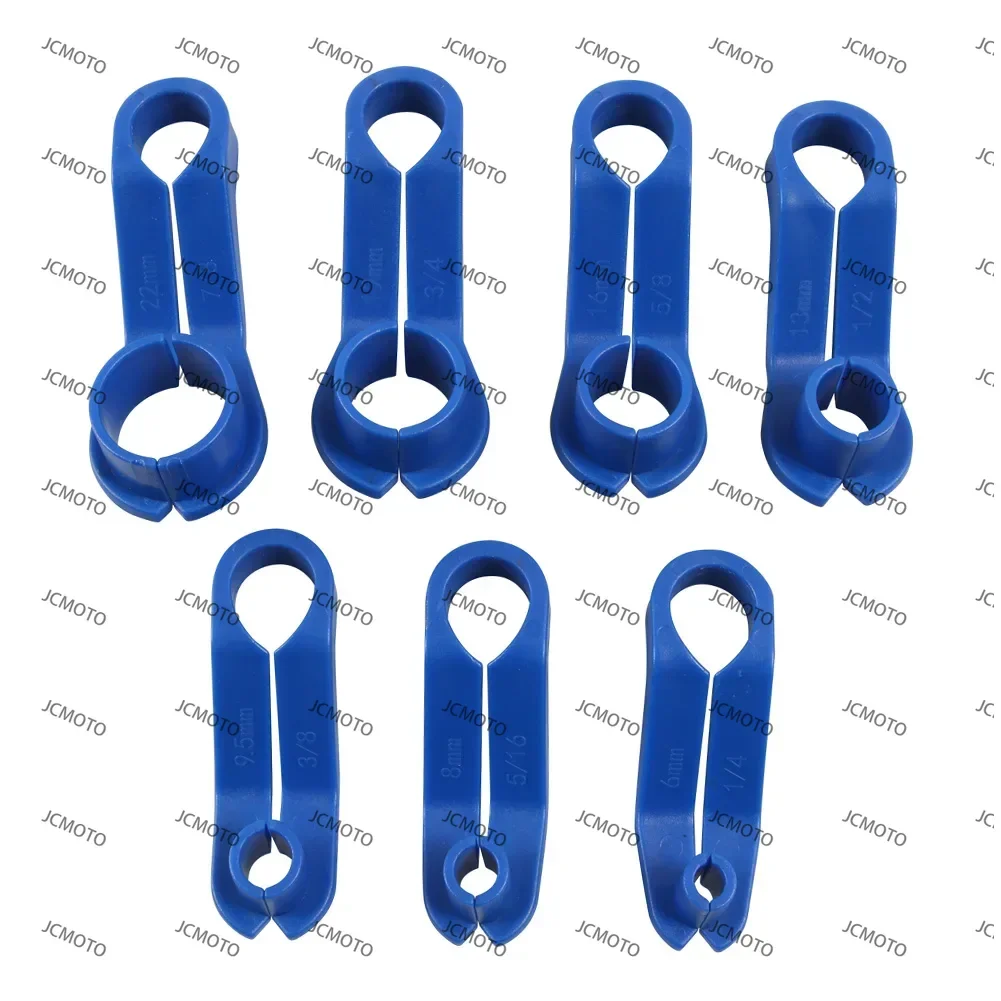 Accessories 7Pcs Car Air Conditioning Pipe Fuel Line Removal Tool Set Kit Blue For Ford For GM For Mazda