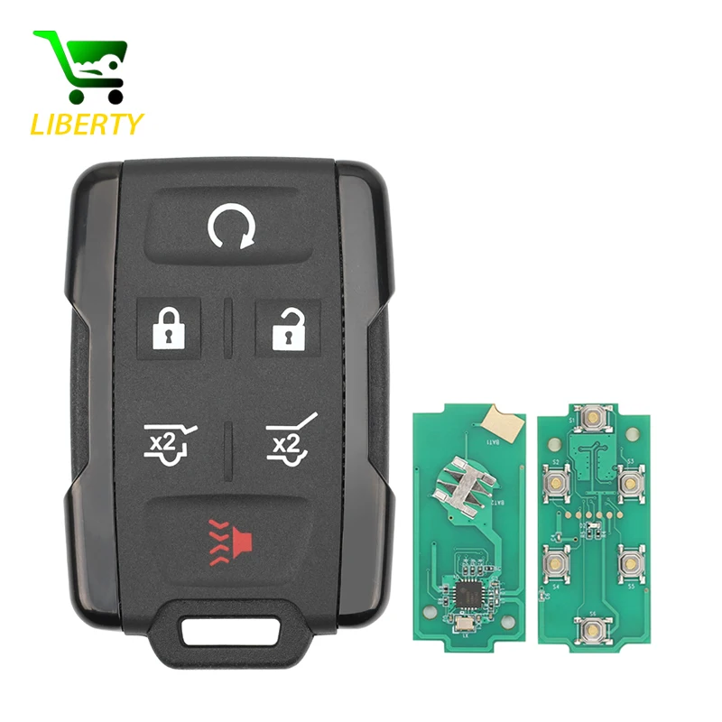 Liberty Car Remote Control Key for Chevrolet Tahoe Colorado Silverado Suburban GMC Canyon Sierra Yukon M3N-32337100 M3N-32337200