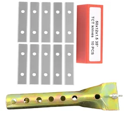 10x Paint Scraper Blades Square Carbide Inserts 50*12*1.5mm For Glue Timber Varnish Wood Stains Rust Removal Cleaning Hand-Tools