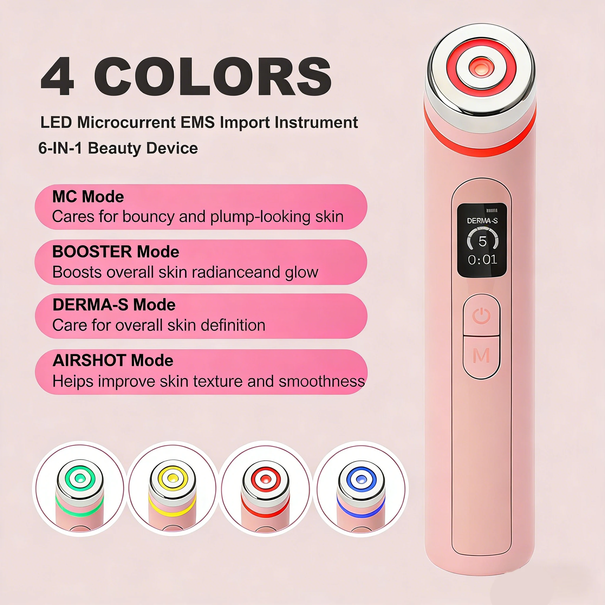 Appareil de beauté anti-âge portable Age Booster Pro 2026 pour soins à domicile, essentiel de luminothérapie, traitement de l'acné