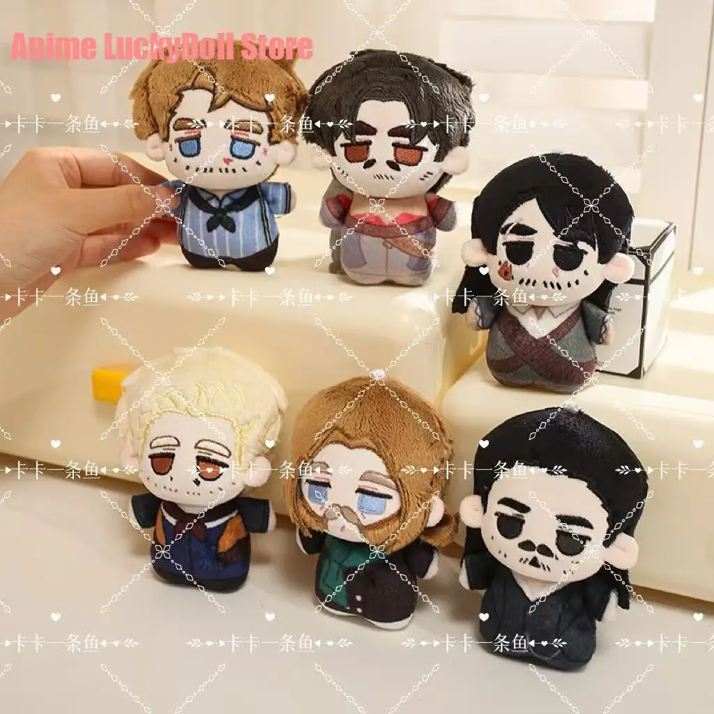 10CM Anime attribute Arthur Dutch Hosea Cute Figures Plush Stuffed Print Body Mini Doll Plushie Bag Pendant Ornament Xmas Gifts