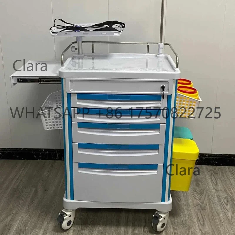 First Aid Treatment Nursing Cart First Aid Nursing Medicine Delivery and Dressing Change         Car