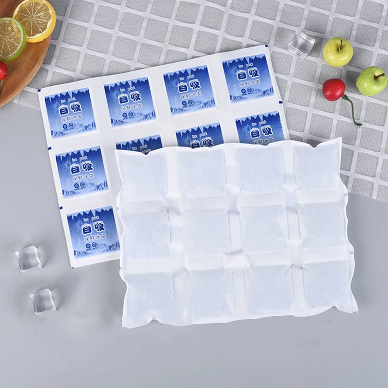 1pcs Ice Packs Reusable Self Priming Ice Icing Packs Cold Compressed Beverages Chilled Food Preservation Gel Dry Ice Packs