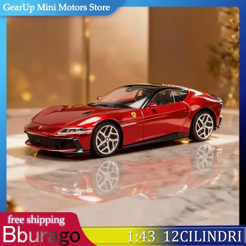 

Bburago 1:43 Ferrari 12Cilindri 2025 Metallic Red New Model Series Alloy Diecast Supercar Replica Christmas & Birthday Present