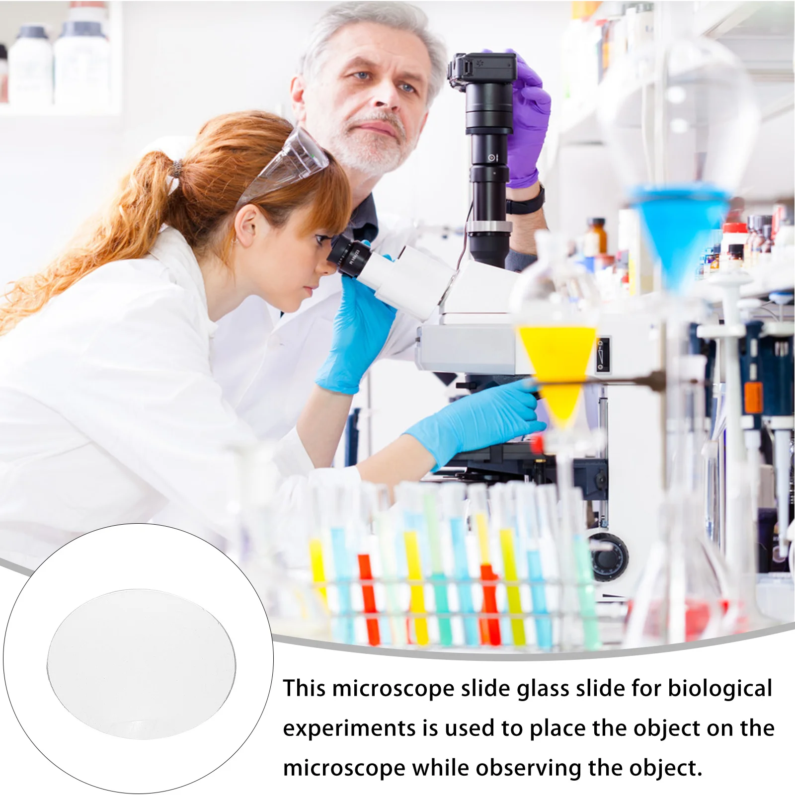 10 قطعة ساعة التبخر الزجاج واضح جولة مختبر سطح طبق للكيمياء فئة العلوم تجربة غطاء تحميل الناقل