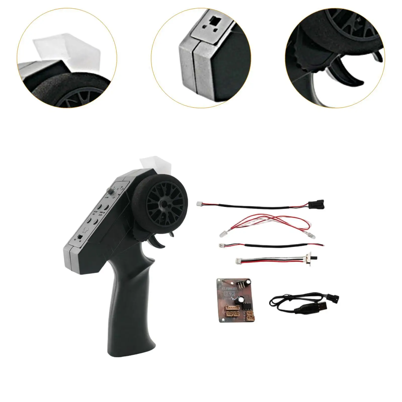 Remote Control Transmitter Kit for MN78 MN128 MN168 RC Crawler Upgrade Accessories