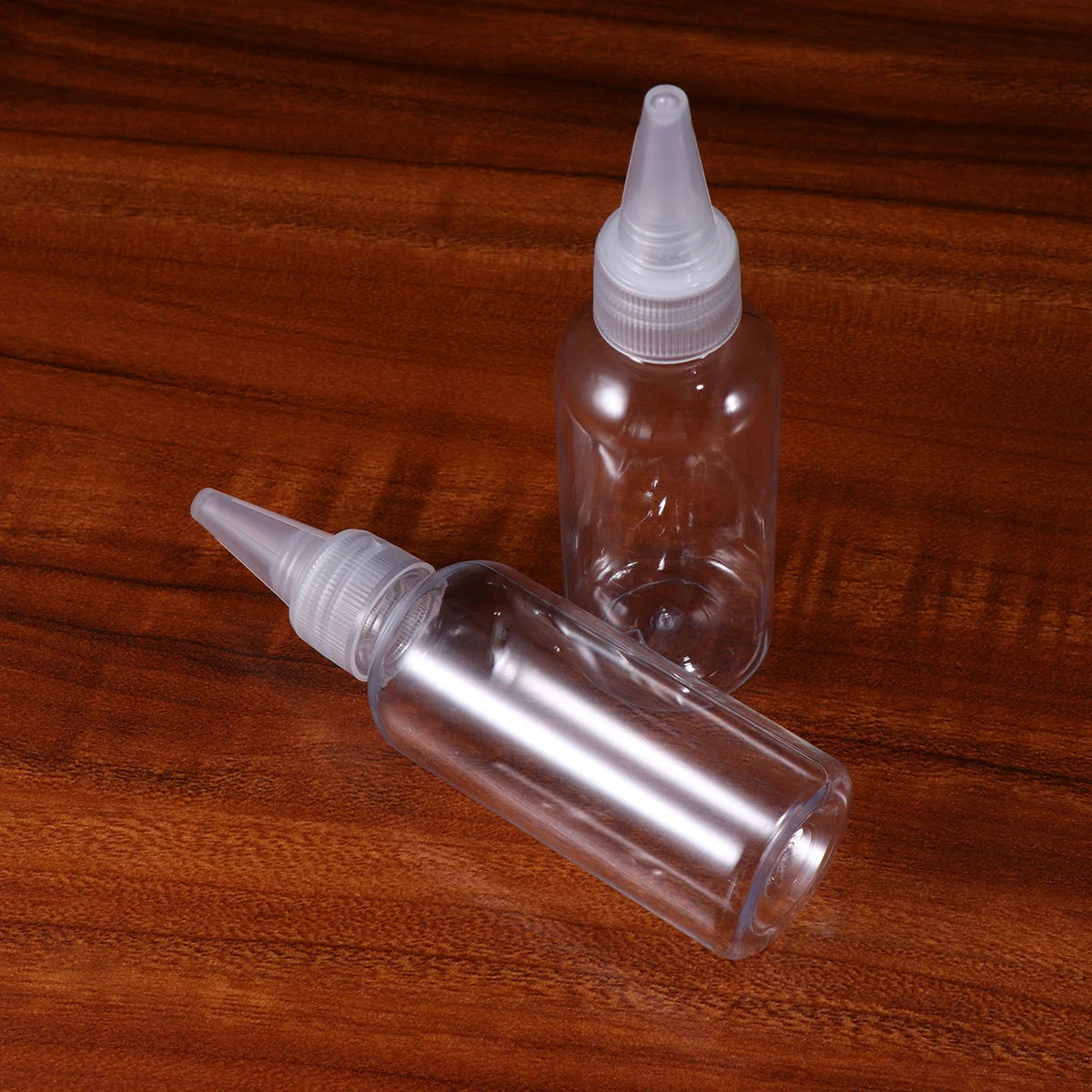 

20pcs Plastic Squeeze Bottles 30Ml 60Ml Transparent Applicator Bottle For Condiment Paint Bbq Camping