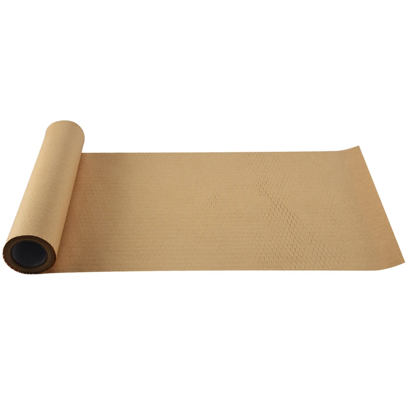 

1 Roll Recycled Packing Paper 12Inch X 33FT Eco Honeycomb Paper For Moving Packaging Wrap Recyclable Cushion Material