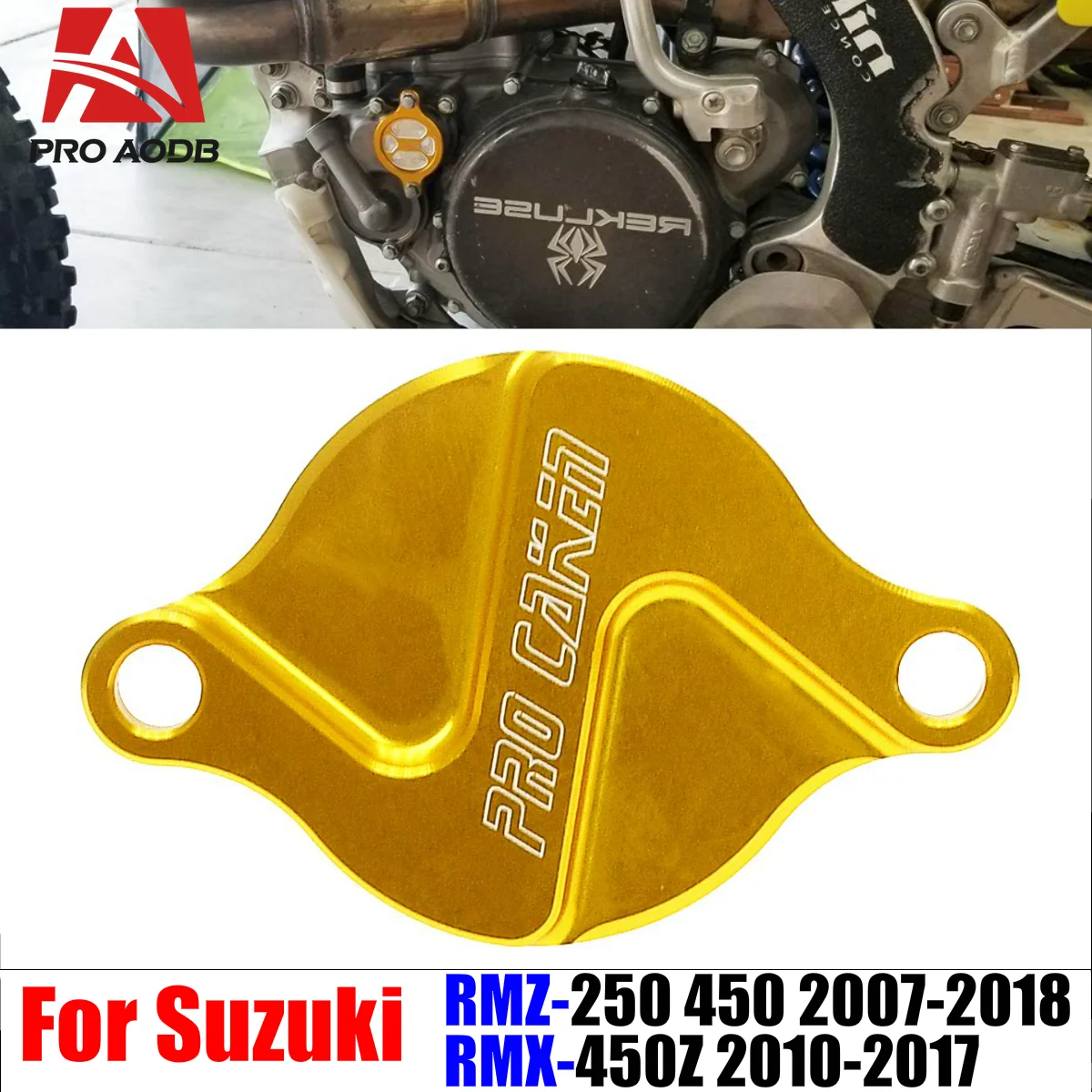 

For Suzuki RMZ250 2007-2018 RMZ450 2005-2018 RMX450Z RMZ RMX 250 450 Stylish Functional Motorcycle Engine Oil Filter Cover Cap