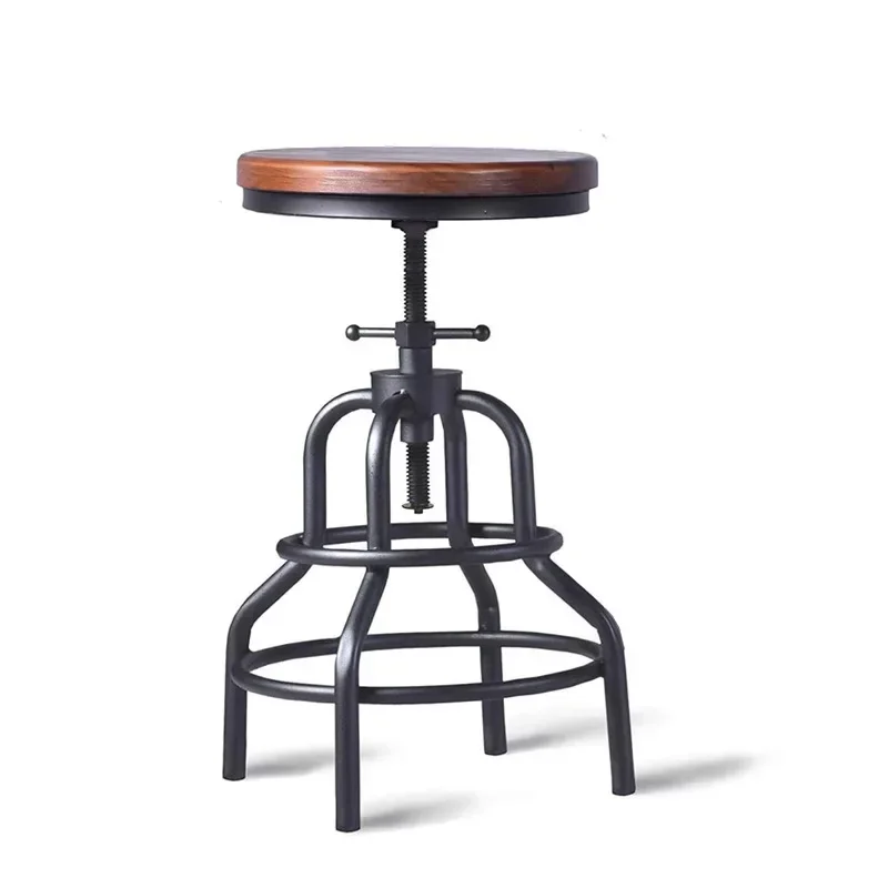 American retro industrial style bar stool B & B creative coffee shop lift bar