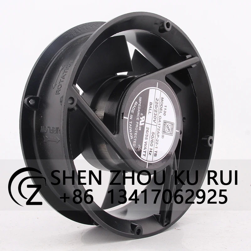 Case Fan Ball Bearing for ORION 172X172X51MM 17251 OA172AP-22-1TB 230V 35W 17CM Aluminum Frame Inverter Cooling Fan