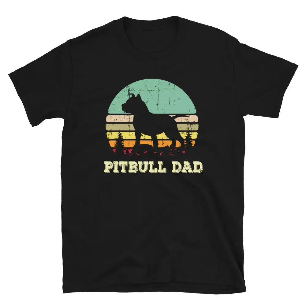 Pitbull Dad T Shirt Pit Bull Pitty Pittie Lover Pet Dog Owner