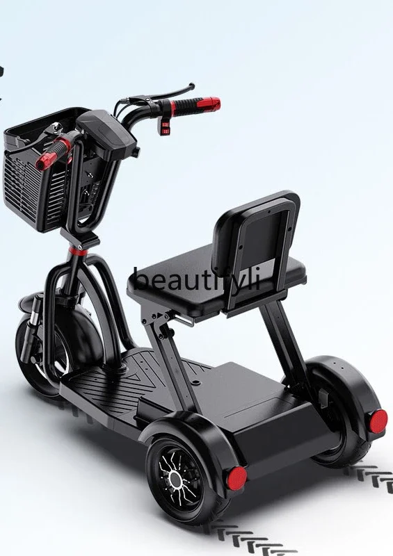 

Elderly scooter electric tricycle folding battery car removable battery adult small electric vehicle household