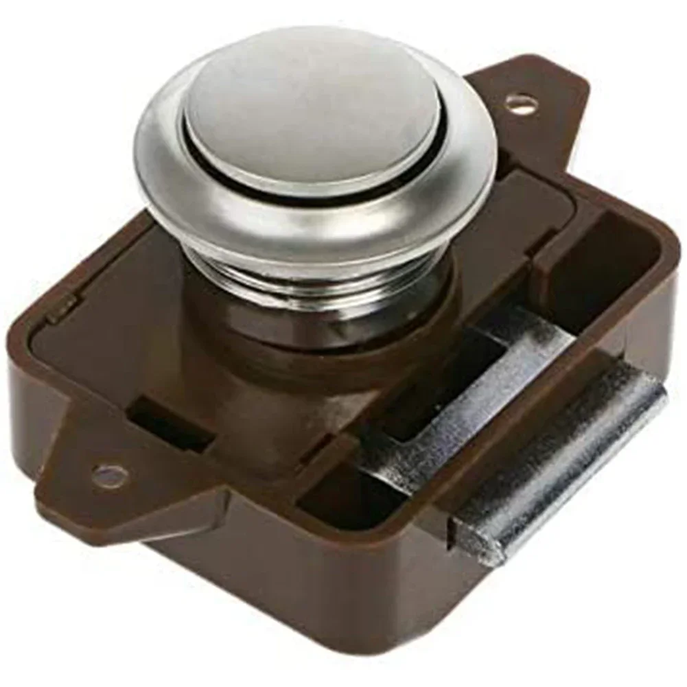 Latch Lock Button Catch Lock Locks Motorhome Push Button Cabinet Camper Caravan Catch Cupboard Door Lock Yacht